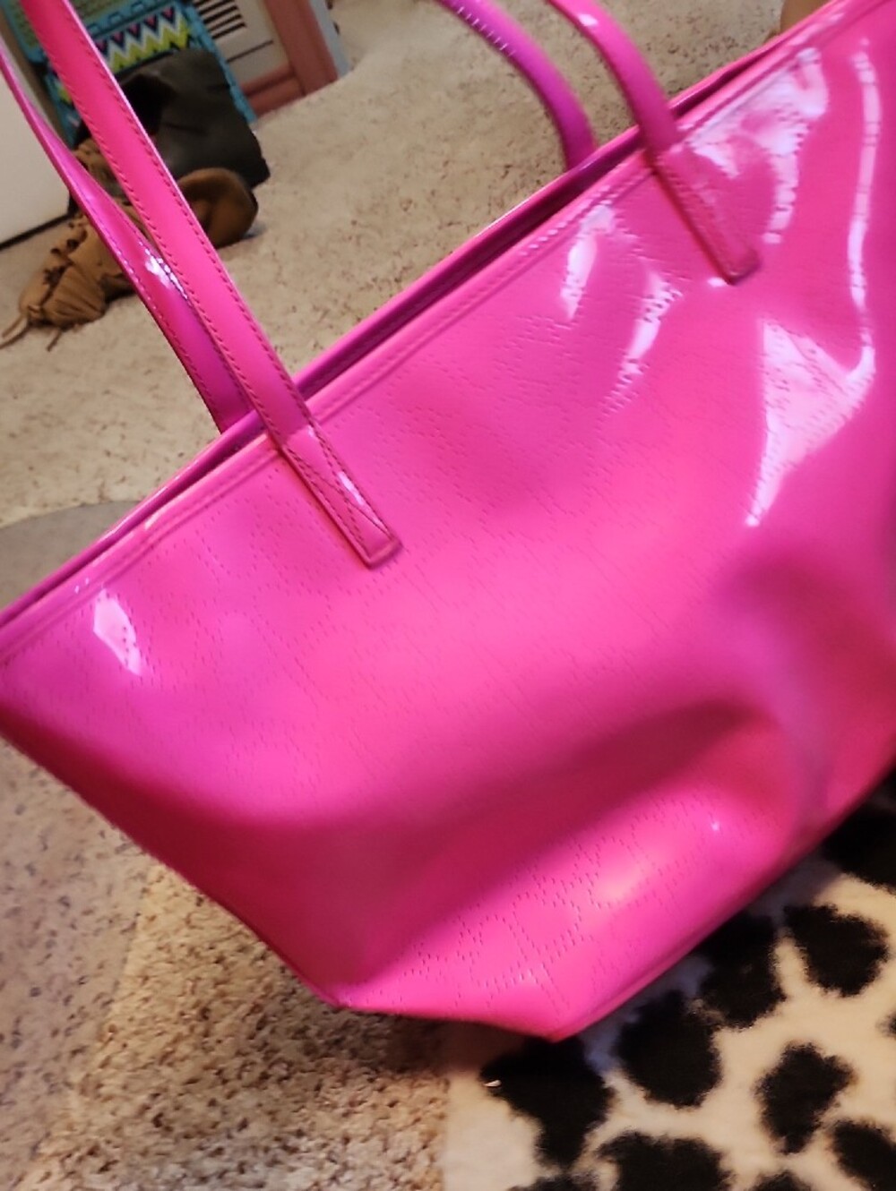Hot Pink Kate Spade Tote - Picture 6 of 7
